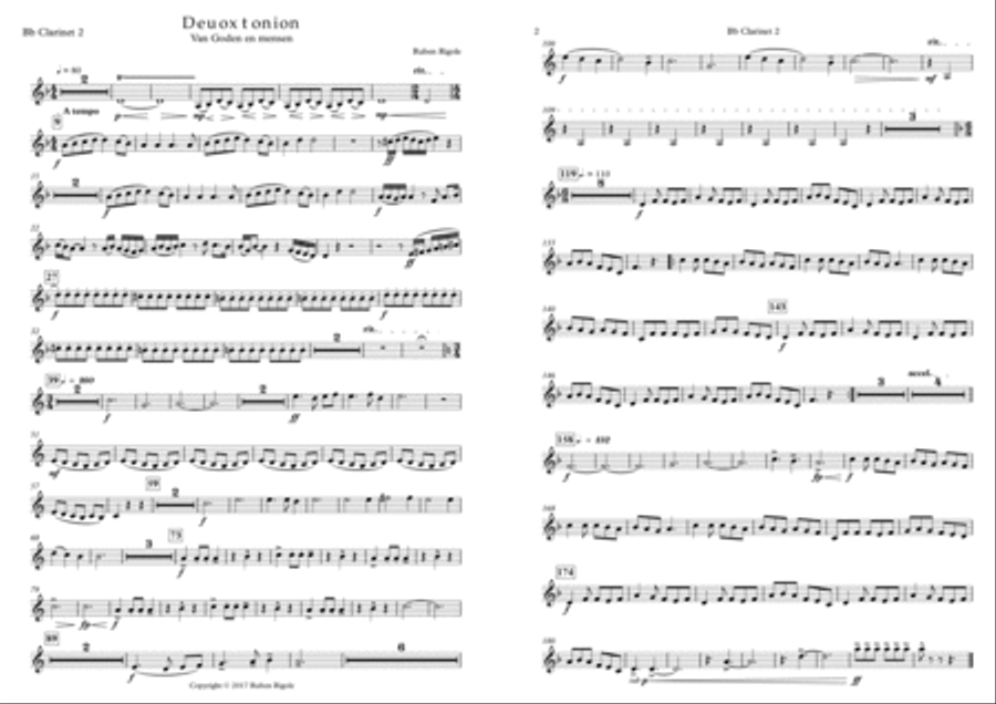 Deuoxtonion - parts Concert Band scores gallery preview page 6