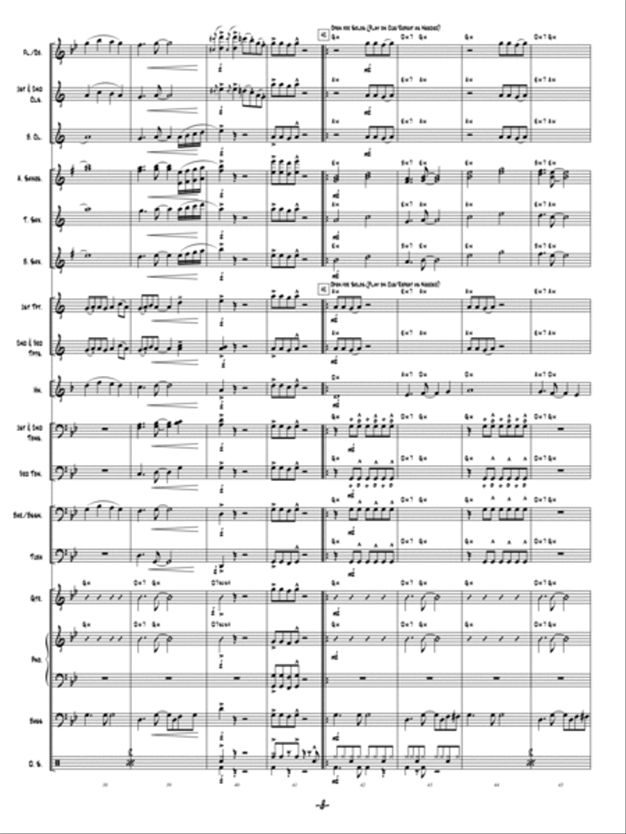 Ain't No Stoppin' Us! Concert Band scores gallery preview page 7