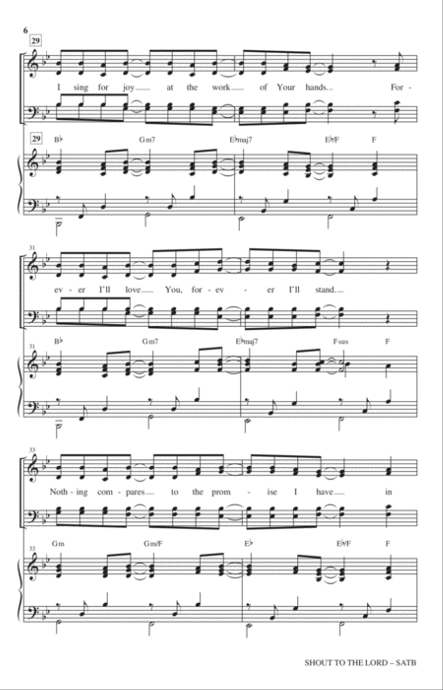 Shout To The Lord 4-Part scores gallery preview page 5