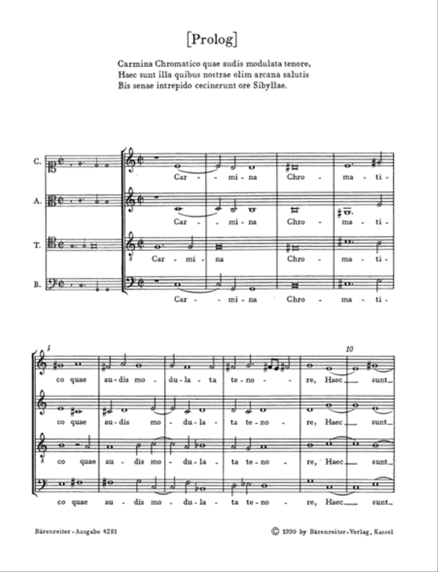 Prophetiae Sibyllarum 4-Part scores gallery preview page 2