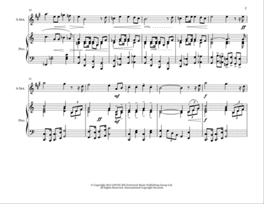 A Portugesa (portuguese National Anthem) Alto Saxophone scores gallery preview page 2