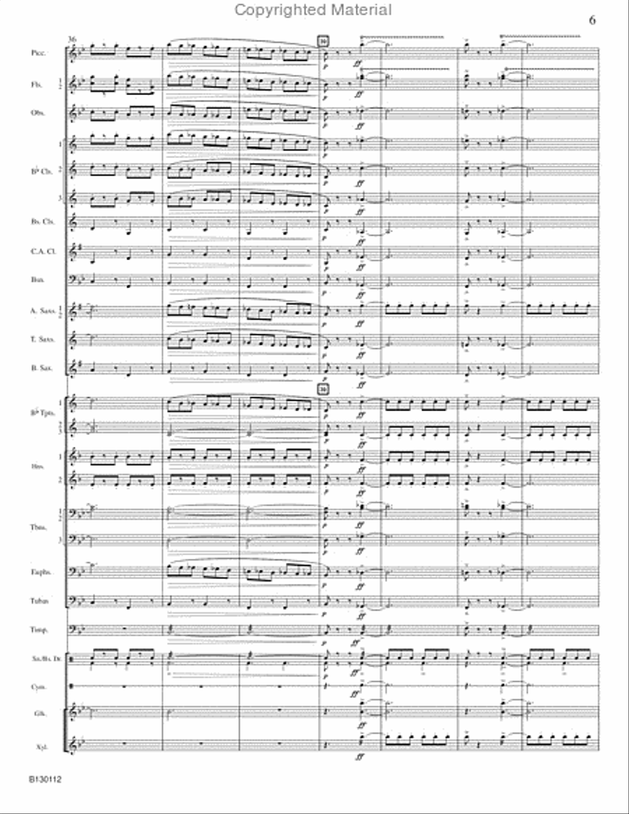 March Grandioso Concert Band scores gallery preview page 8