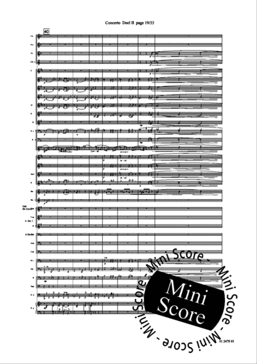 Concerto for Trumpet part 2 and 3 Concert Band scores gallery preview page 23