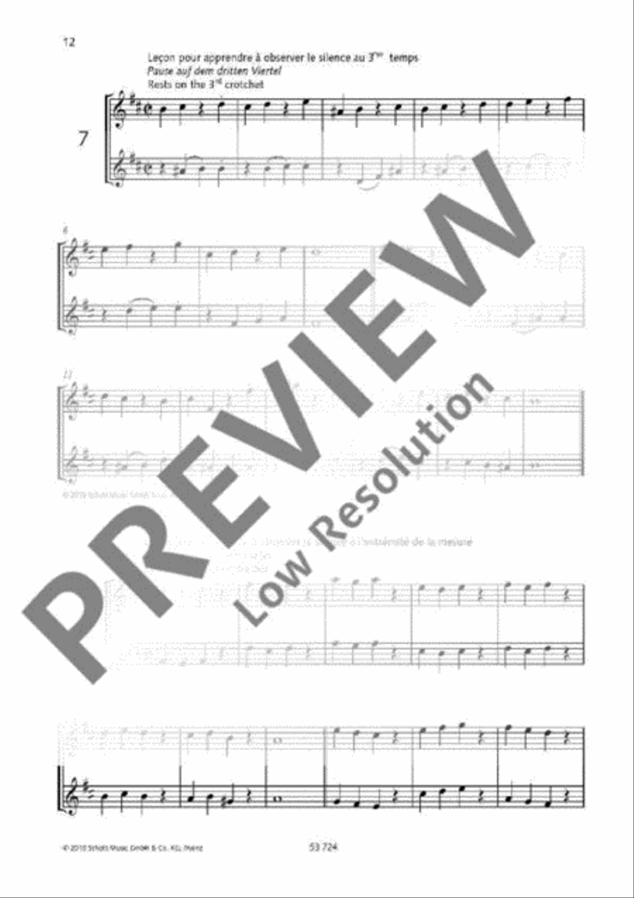 60 Methodical Lessons Flute Duet scores gallery preview page 10