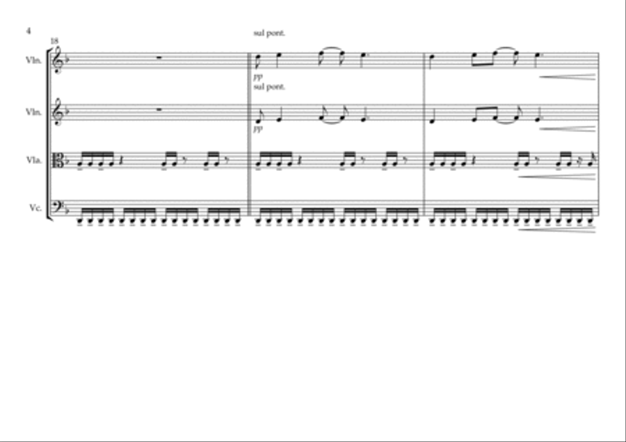 Another Brick In The Wall String Quartet scores gallery preview page 4