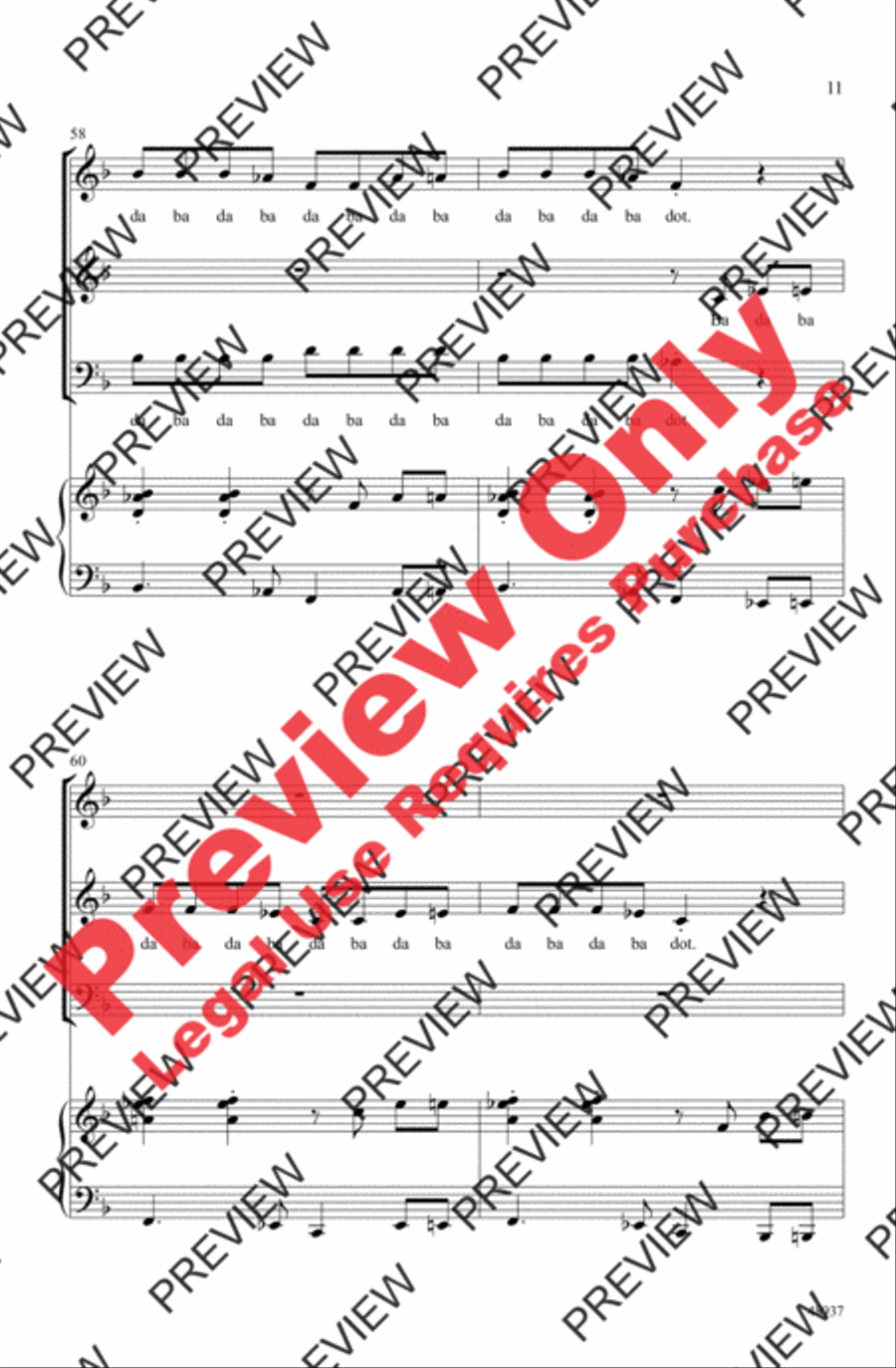 Wipe Out! Wipe Out! 3-Part scores gallery preview page 11