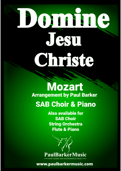 Domine Jesu Christe (SAB Choir Score) image number null