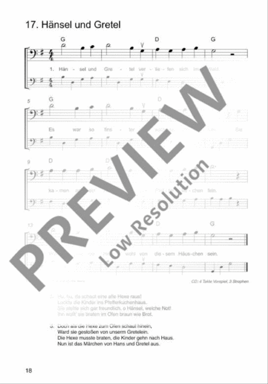 Die schönsten Volks- und Kinderlieder Cello scores gallery preview page 19