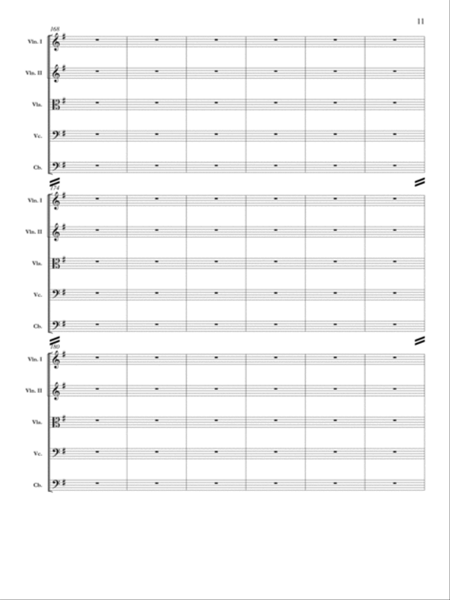 Fantasia on Two Christmas Themes Orchestra scores gallery preview page 12