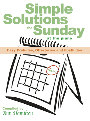 Book cover for Simple Solutions for Sunday at the Piano