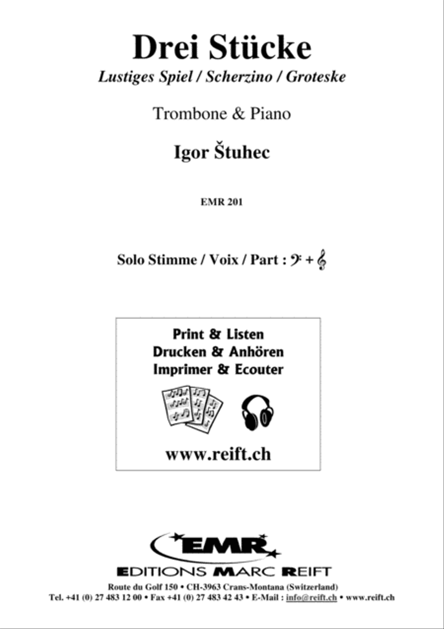 3 Stucke Piano Accompaniment scores gallery preview page 2