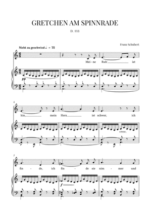 Gretchen am Spinnrade, D. 118 (A minor)