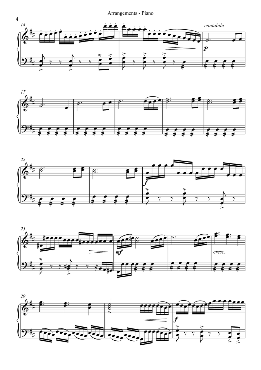 Arrangements (Piano) Arrangements (Piano) Piano Method scores gallery preview page 4