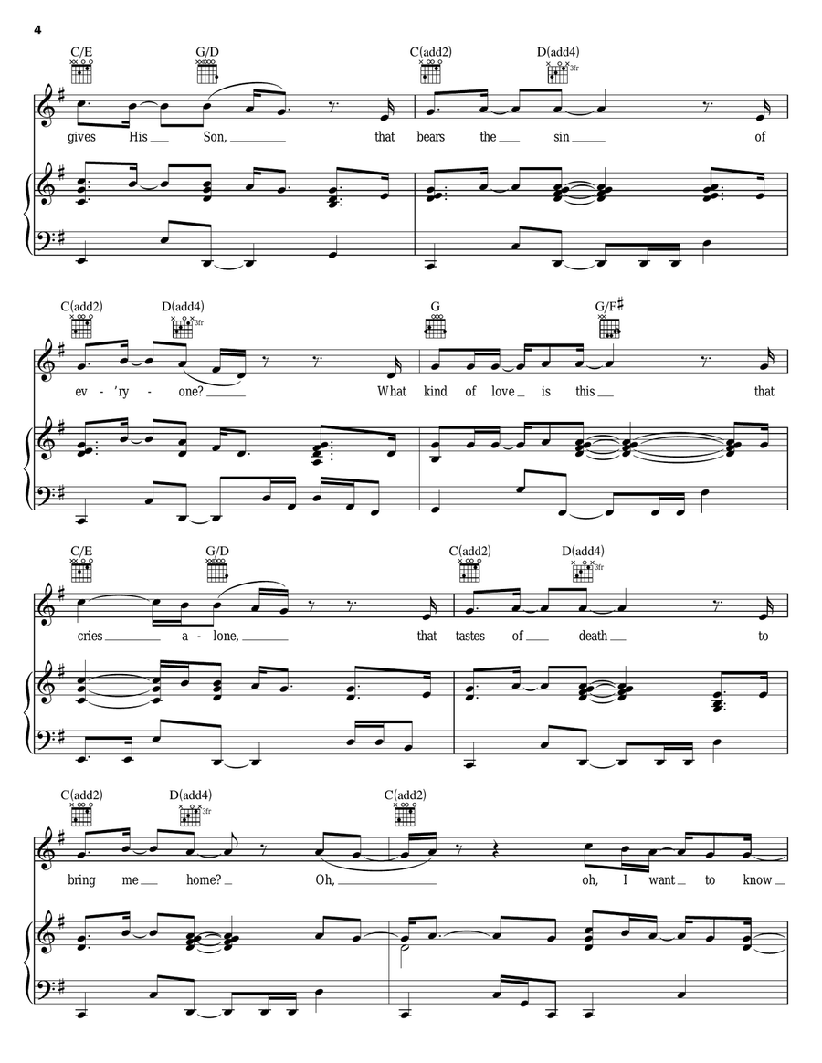 What Kind Of Love Is This Piano, Vocal, Guitar scores gallery preview page 4