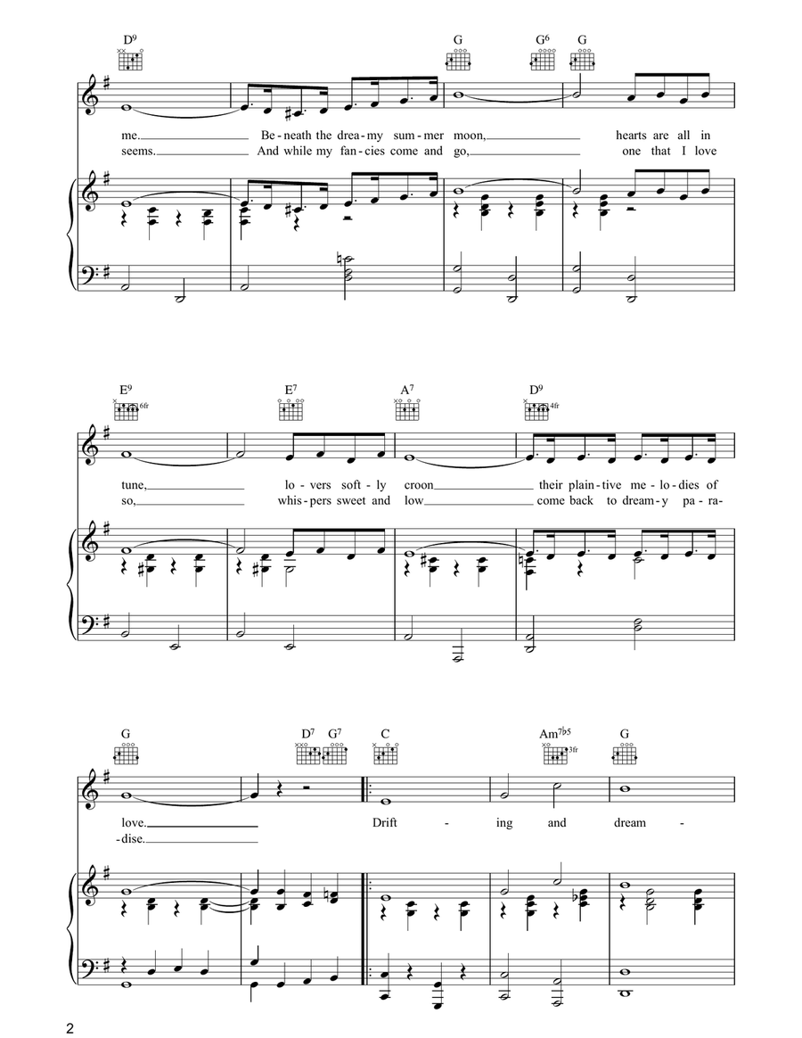 Drifting And Dreaming (Sweet Paradise) Acoustic Guitar scores gallery preview page 2