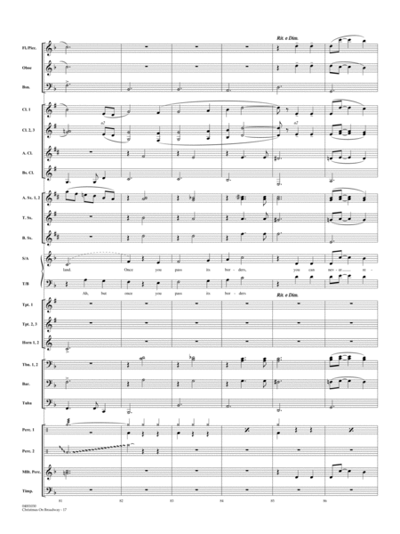 Christmas on Broadway - Full Score