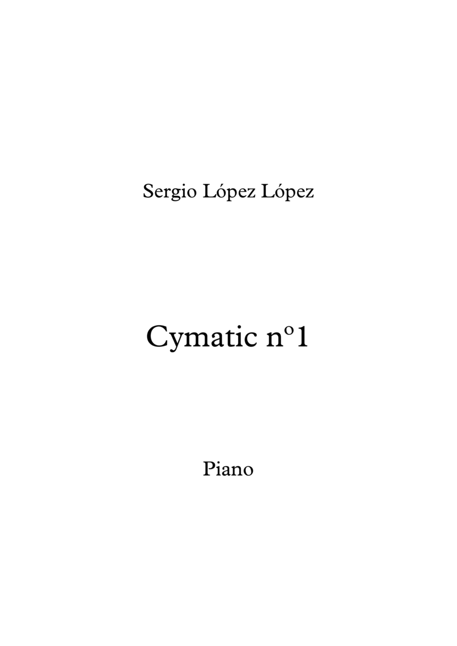 Cymatic nº1 Piano Solo scores gallery preview page 1