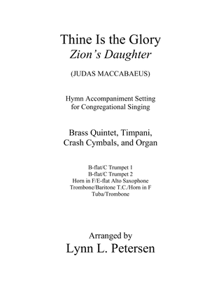 Book cover for Thine Is the Glory / Zion's Daughter