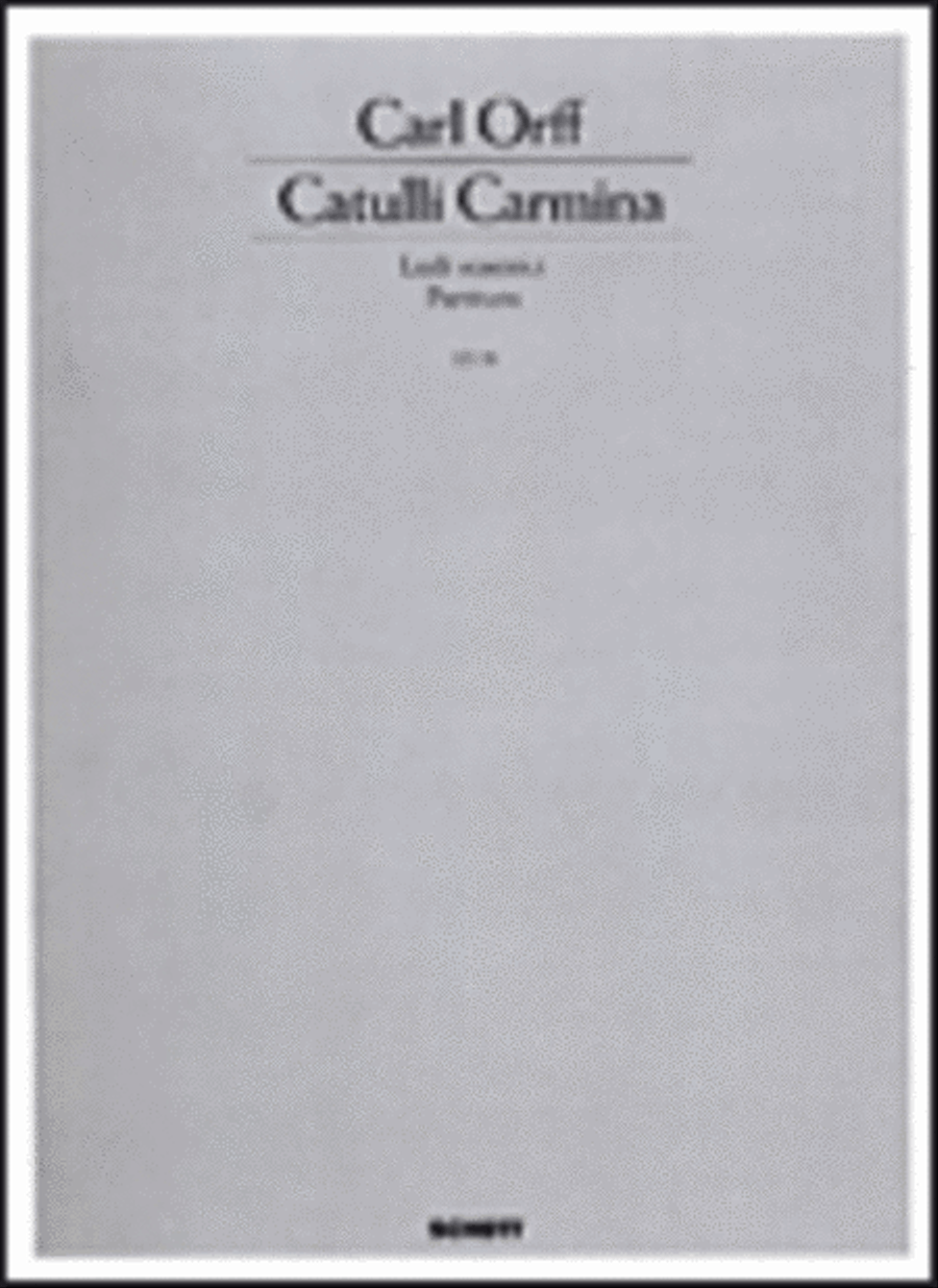 Catulli Carmina Choir scores gallery preview page 1