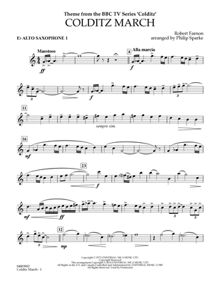 Colditz March (arr. Philip Sparke) - Eb Alto Saxophone 1