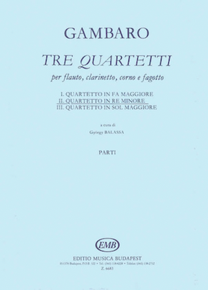 Book cover for Quartet in D Minor for Flute, Clarinet, Horn, Bassoon
