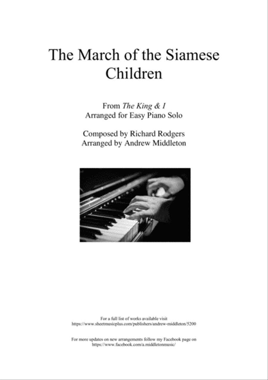The March Of The Siamese Children Easy Piano scores gallery preview page 1