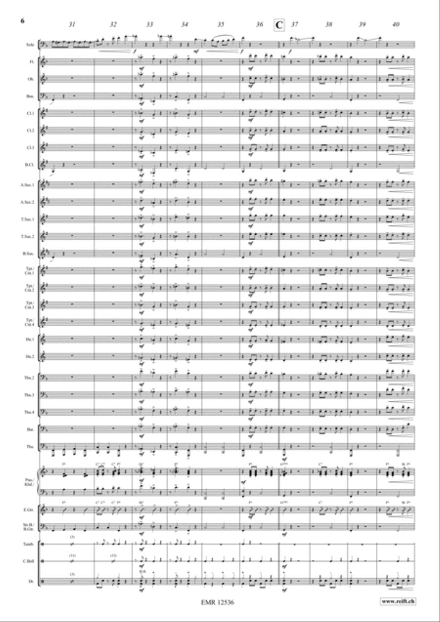 Lassus Trombone Lassus Trombone Concert Band scores gallery preview page 6