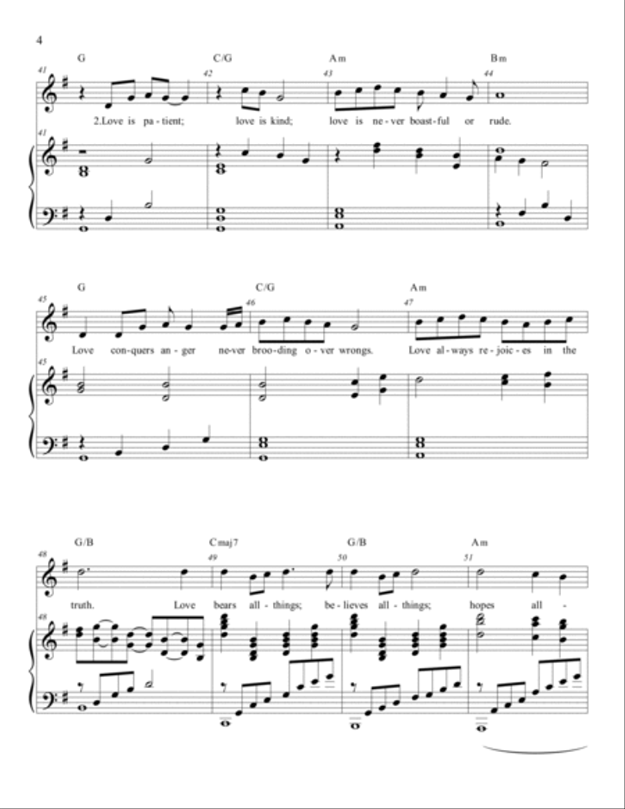 Sacrament of Love G Piano, Vocal, Guitar scores gallery preview page 4