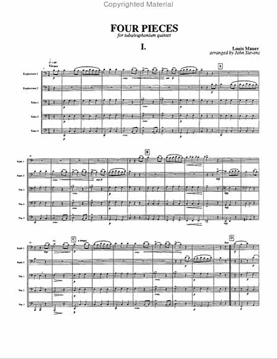 Four Pieces Large Ensemble scores gallery preview page 2