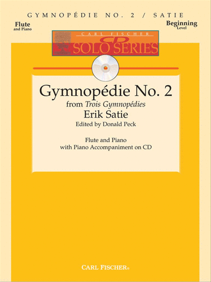 Gymnopédie No. 2 Flute Solo scores gallery preview page 1