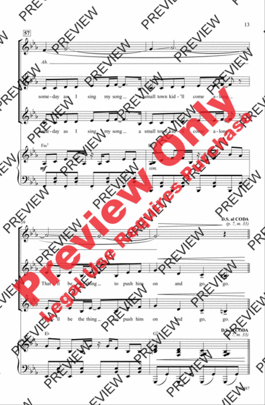 Another Day of Sun Women's Choir scores gallery preview page 13