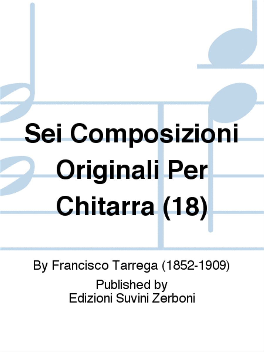 Sei Composizioni Originali Per Chitarra (18) Guitar scores gallery preview page 1