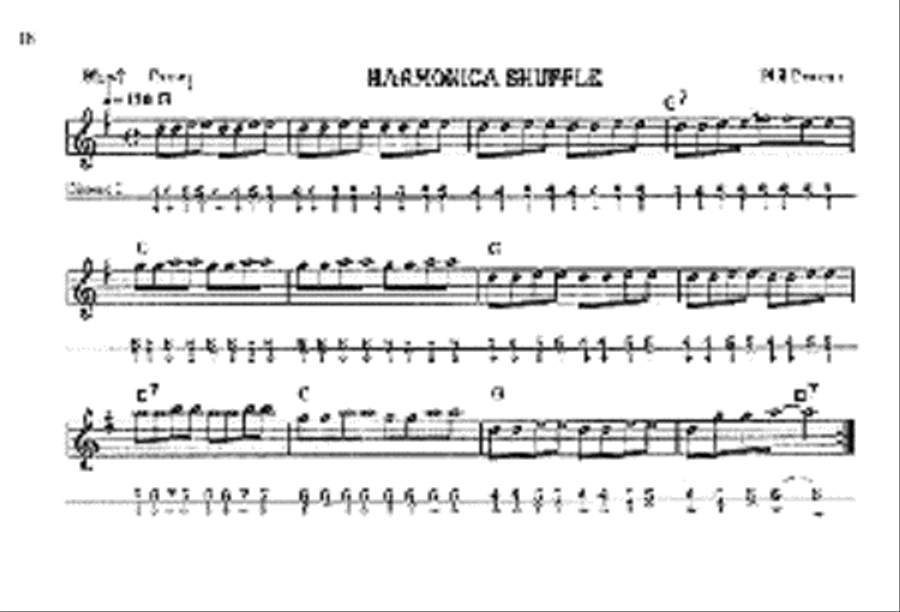 Basic Blues Harp Harmonica scores gallery preview page 7