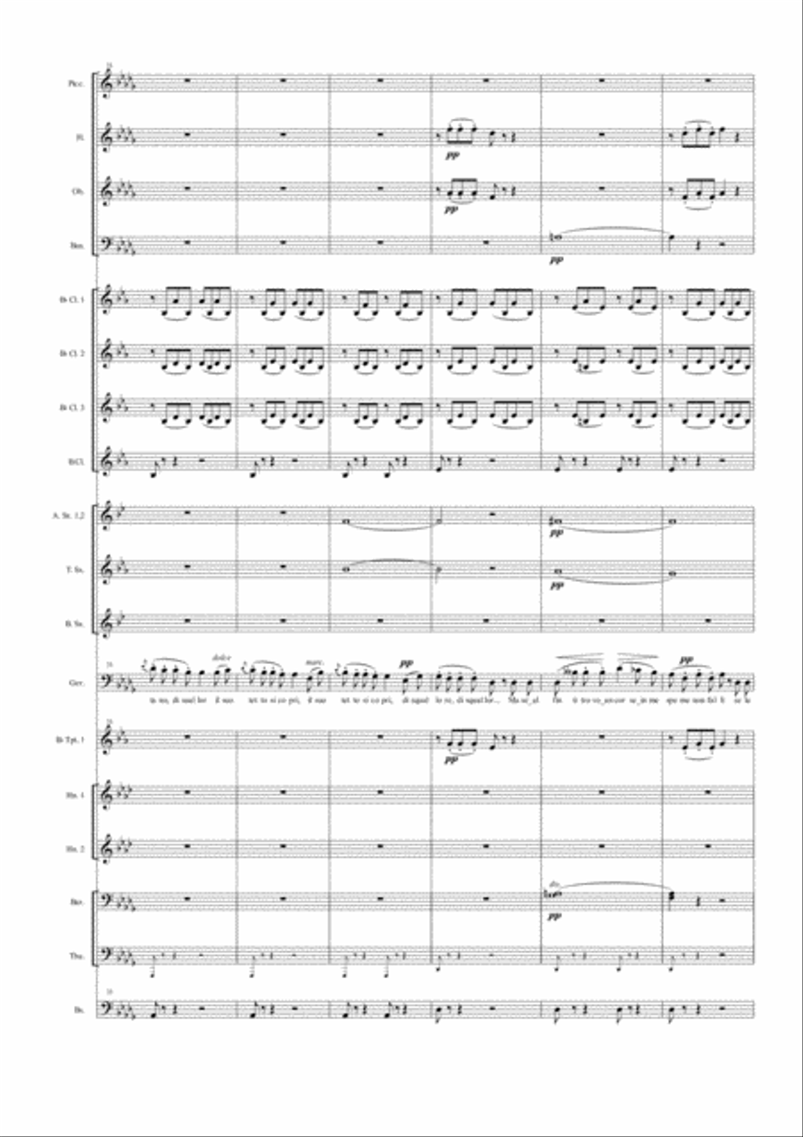 Di Provenza il mar, il suol Concert Band scores gallery preview page 6