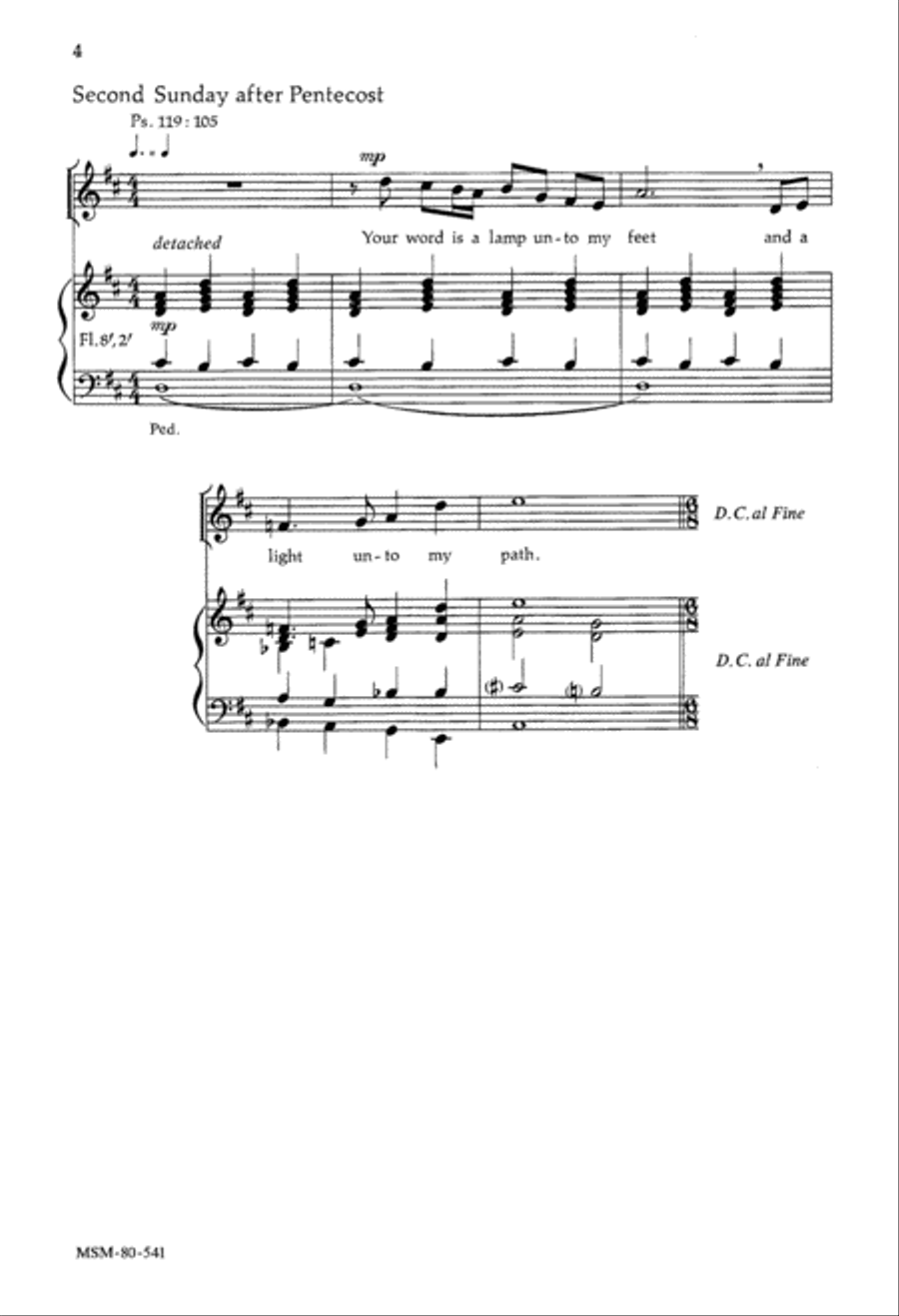 Verses for the Season of Pentecost, Set 1 Unison Choir scores gallery preview page 3
