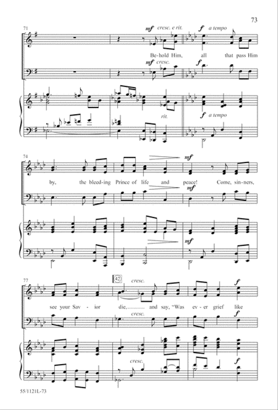 Touched by the Christ Touched by the Christ 3-Part scores gallery preview page 74