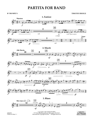 Partita for Band - Bb Trumpet 1