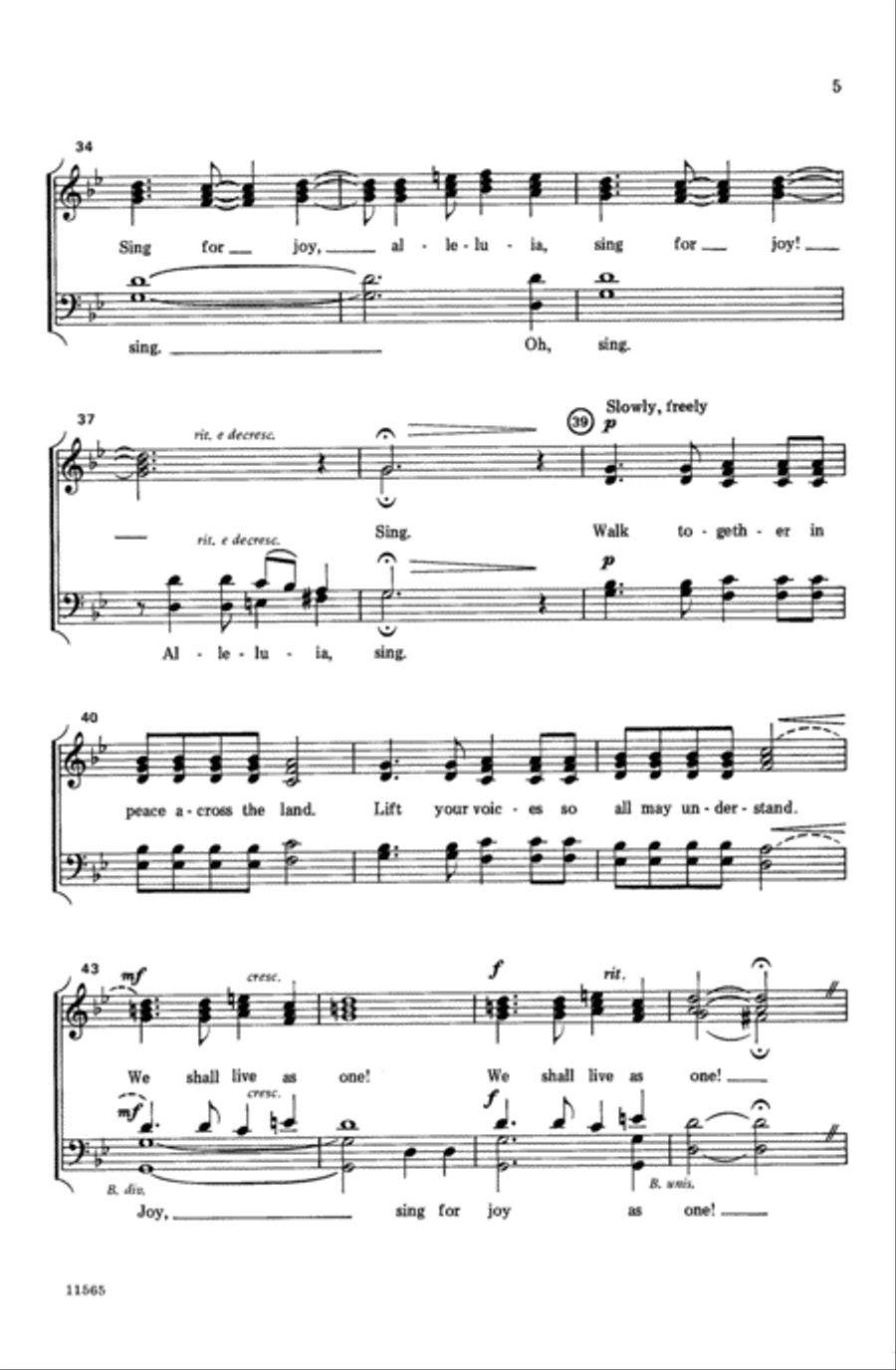 Sing for Joy, Alleluia! A Cappella scores gallery preview page 4