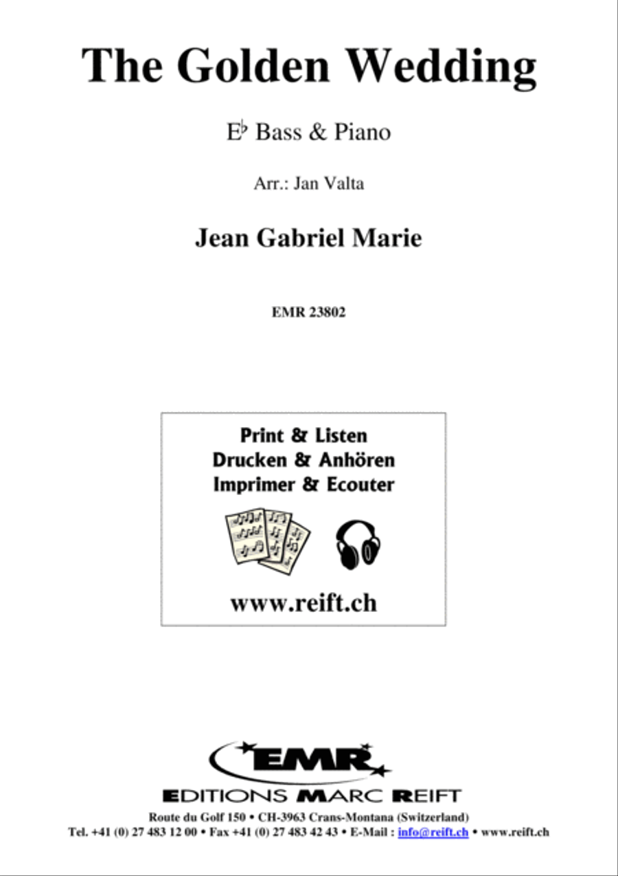 The Golden Wedding The Golden Wedding Piano Accompaniment scores gallery preview page 1