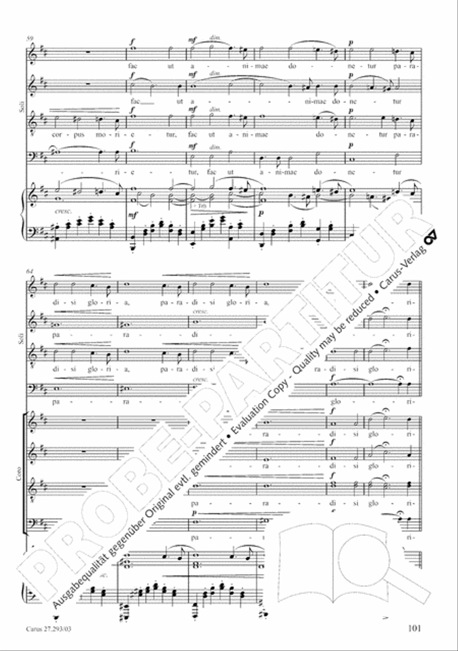 Stabat mater 4-Part scores gallery preview page 108