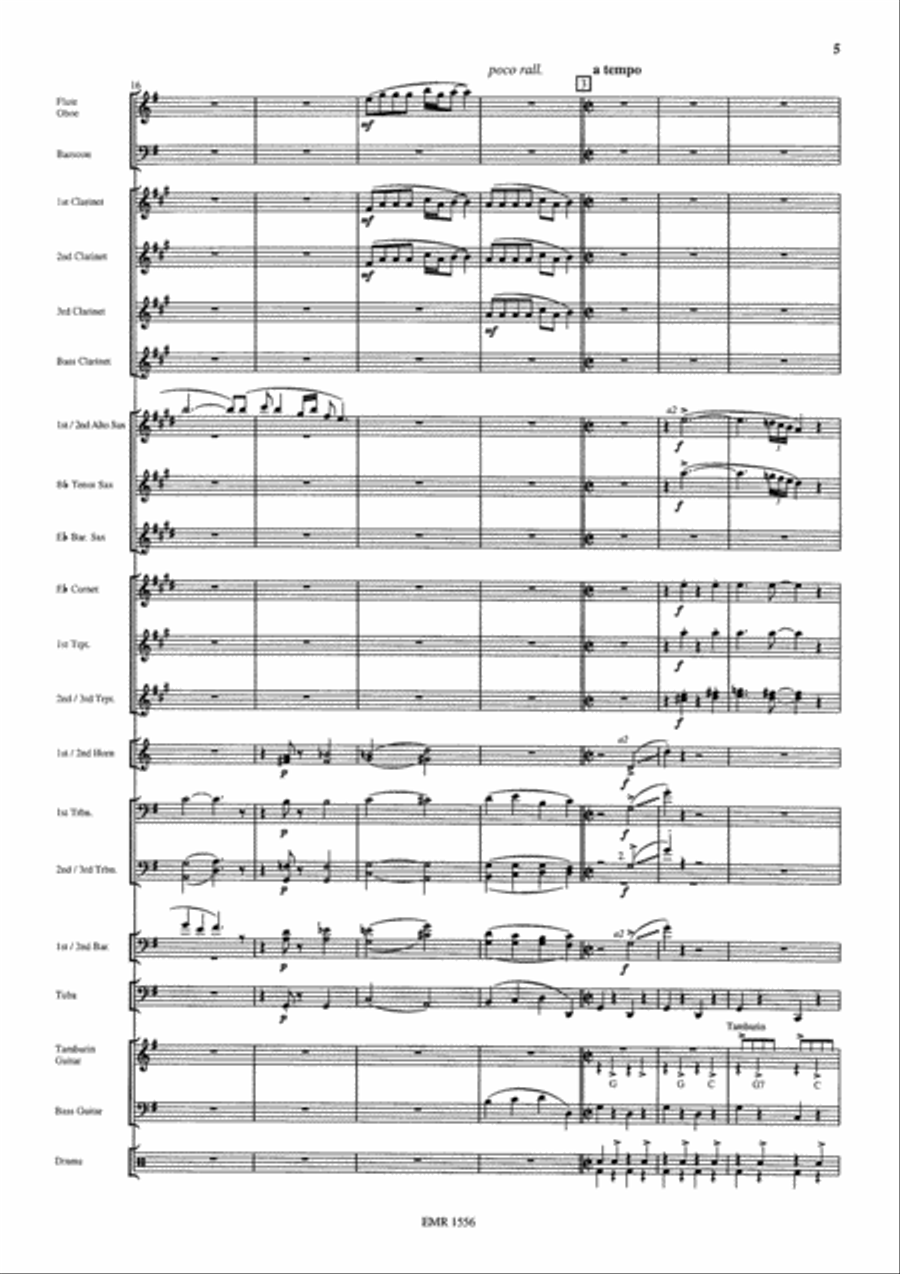 Gospel Train Concert Band scores gallery preview page 5