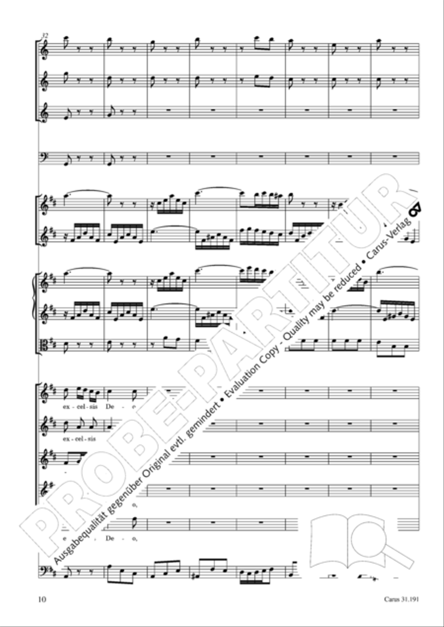 Gloria in excelsis Deo SSATB scores gallery preview page 10
