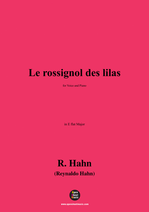 R. Hahn-Le rossignol des lilas,in E flat Major