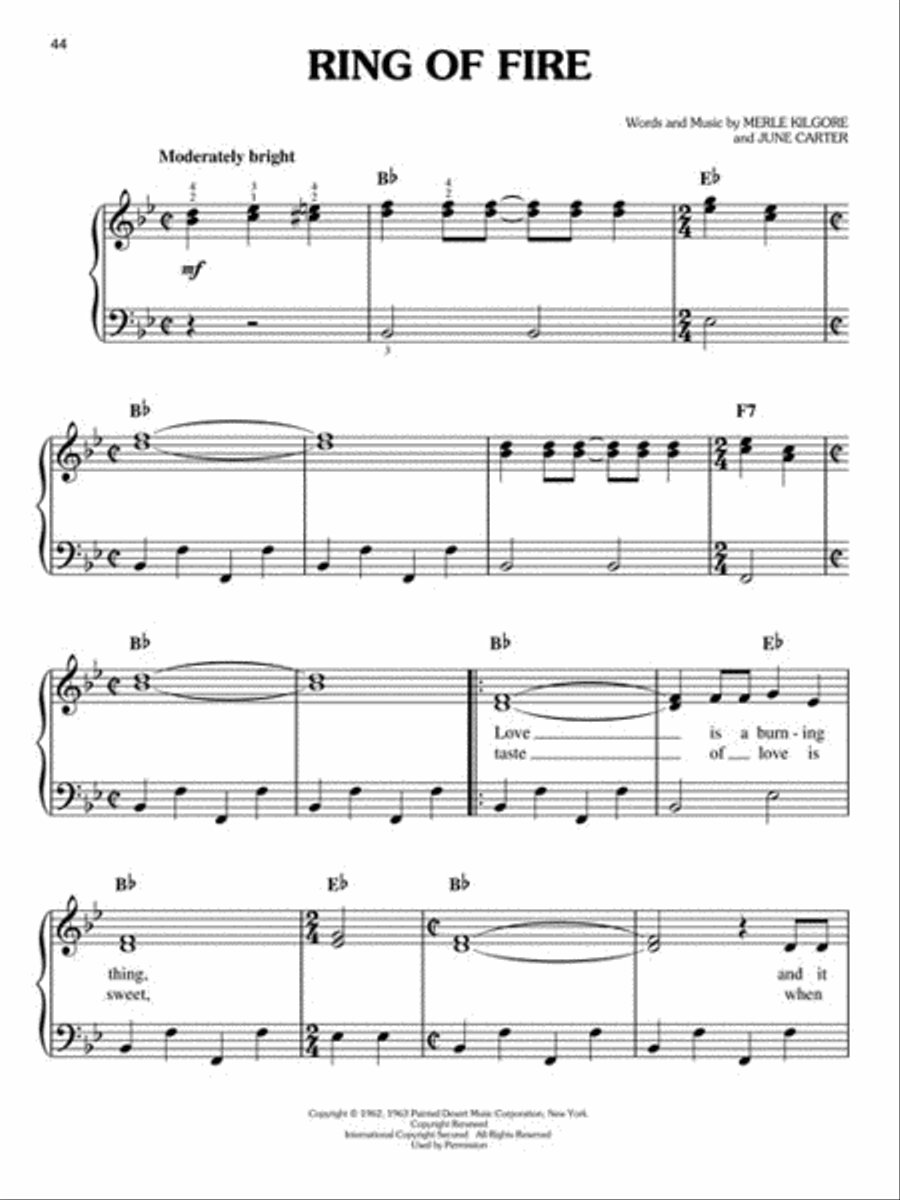 Johnny Cash - The Hits Johnny Cash - The Hits Easy Piano scores gallery preview page 4