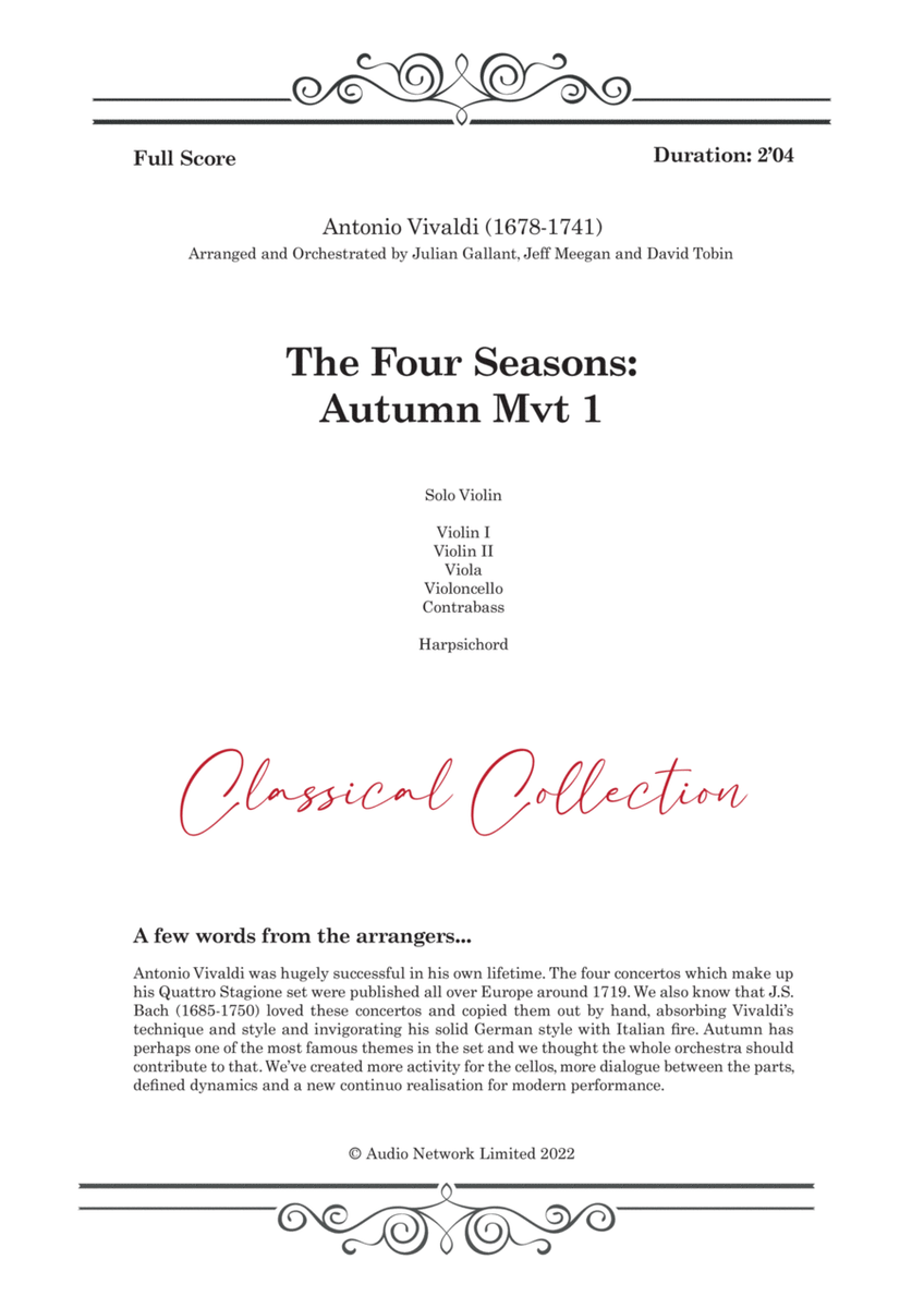 Four Seasons Autumn Mvt 1 image number null