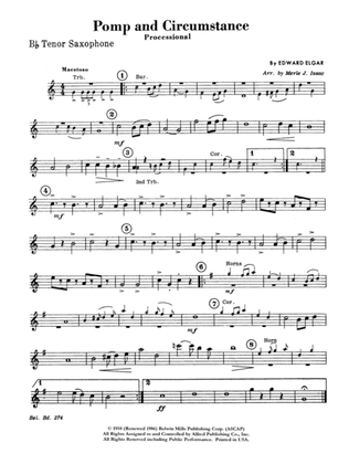 Book cover for Pomp and Circumstance, Op. 39, No. 1 (Processional): B-flat Tenor Saxophone