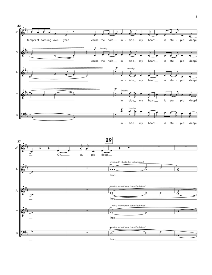 Stupid Deep A Cappella scores gallery preview page 3