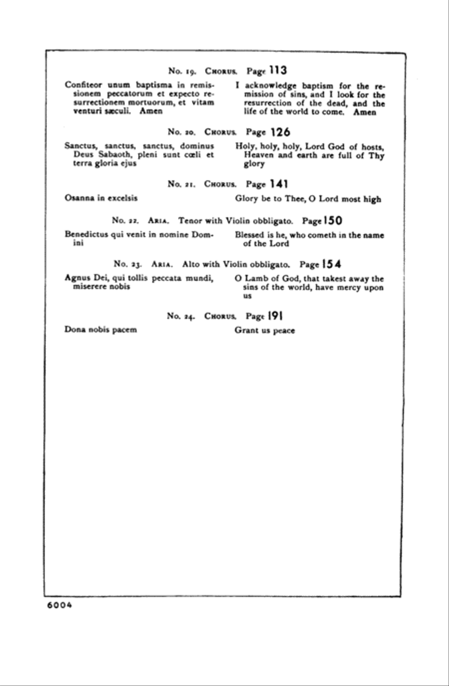 Mass in B Minor 4-Part scores gallery preview page 6