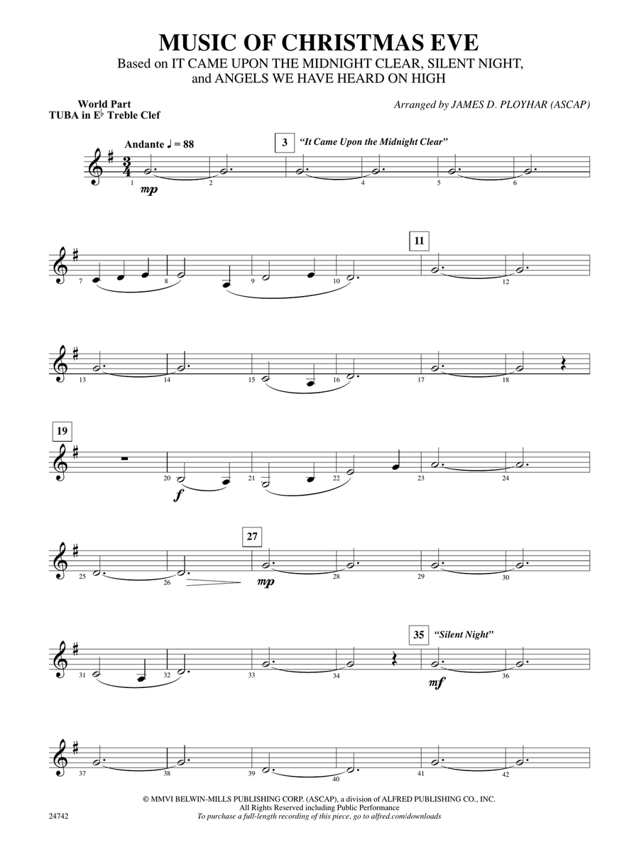 Music of Christmas Eve (Based on 