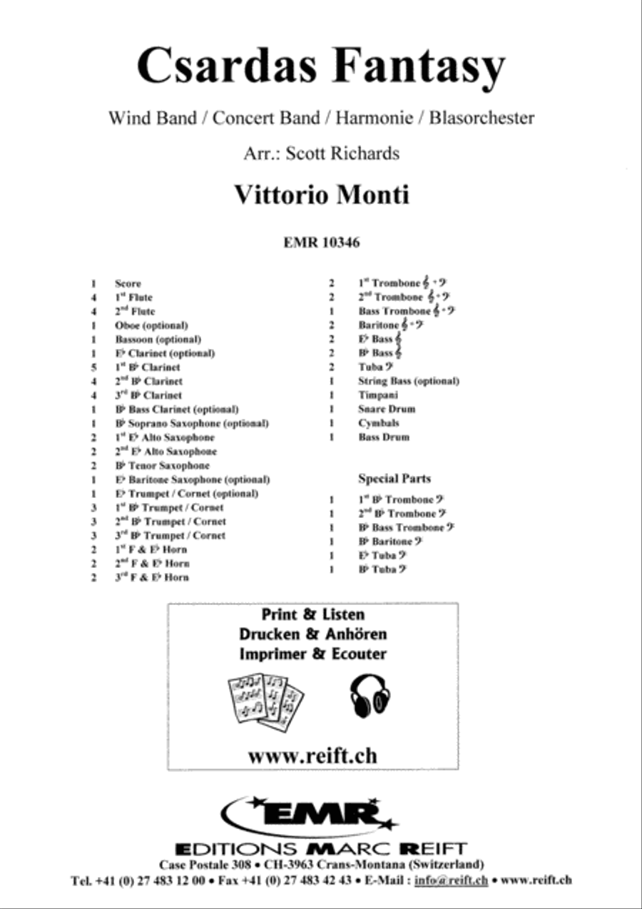 Csardas Fantasy Csardas Fantasy Concert Band scores gallery preview page 2